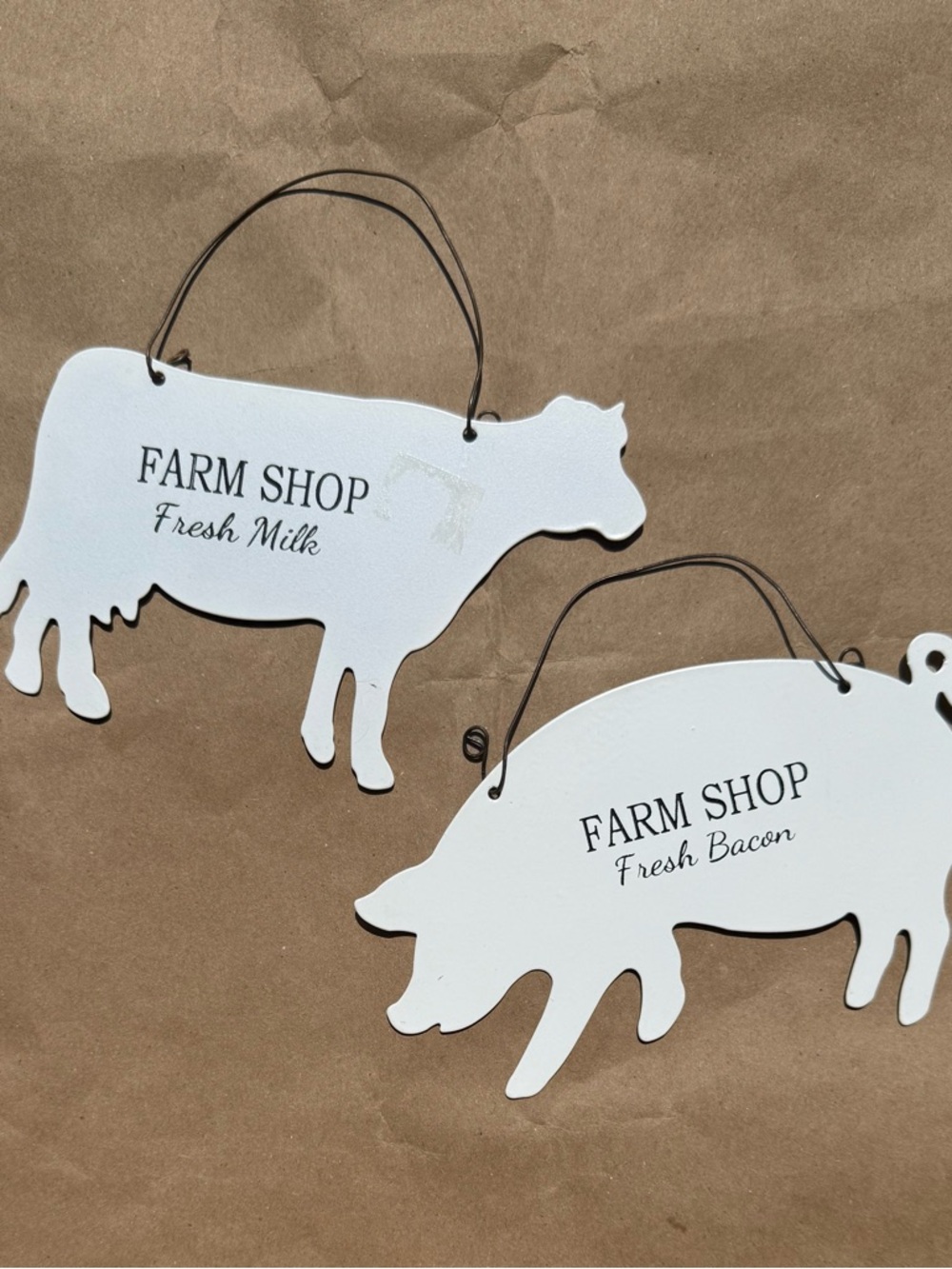 Small Metal Farm Signs